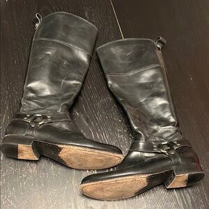 Frye Black Leather Boots